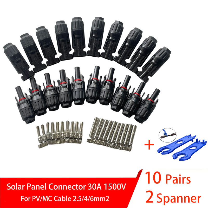 Solar Cable Mc4 Connector - 5/10 Pairs Solar Connectors PV Plugs