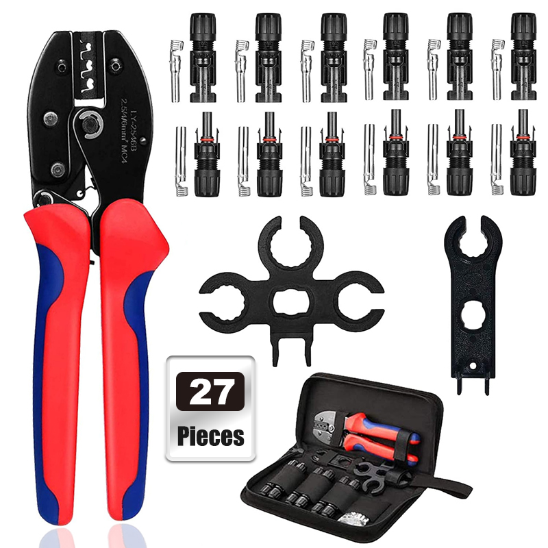 Solar Cable Mc4 Connector - Solar Crimping Pliers Tools Kit For
