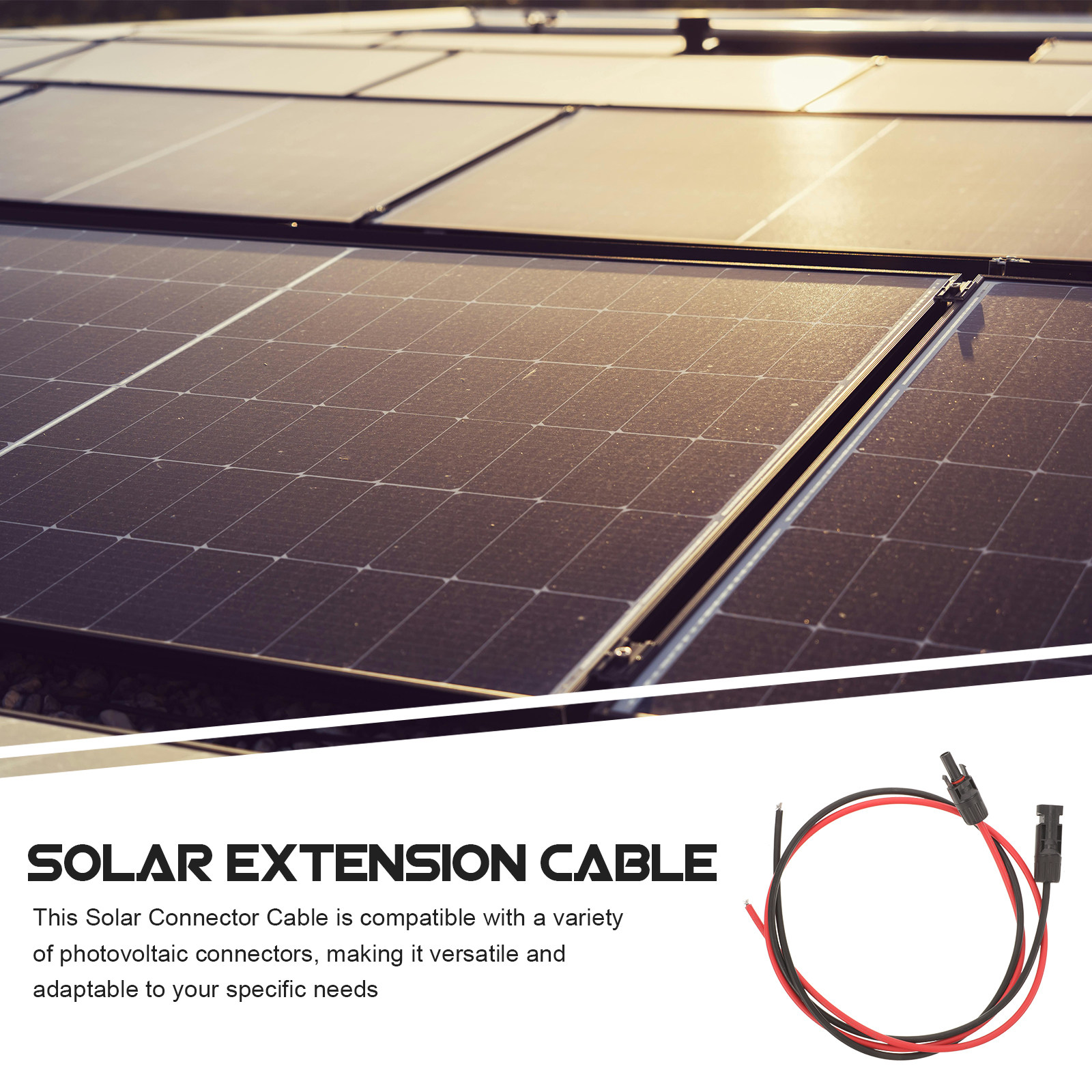 2Pcs Solar Connector Cable Com - Solar Cable Mc4 Connector ulasan dan harga