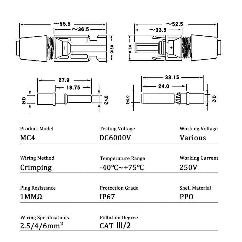 10/20/50/100/300/400PCS Photov - Solar Cable Mc4 Connector ulasan dan harga